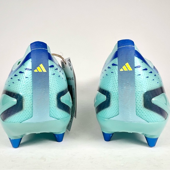 Adidas Speedportal+ SG Elite Clear Aqua Soccer Cleats Size 7.5 - Picture 5 of 9